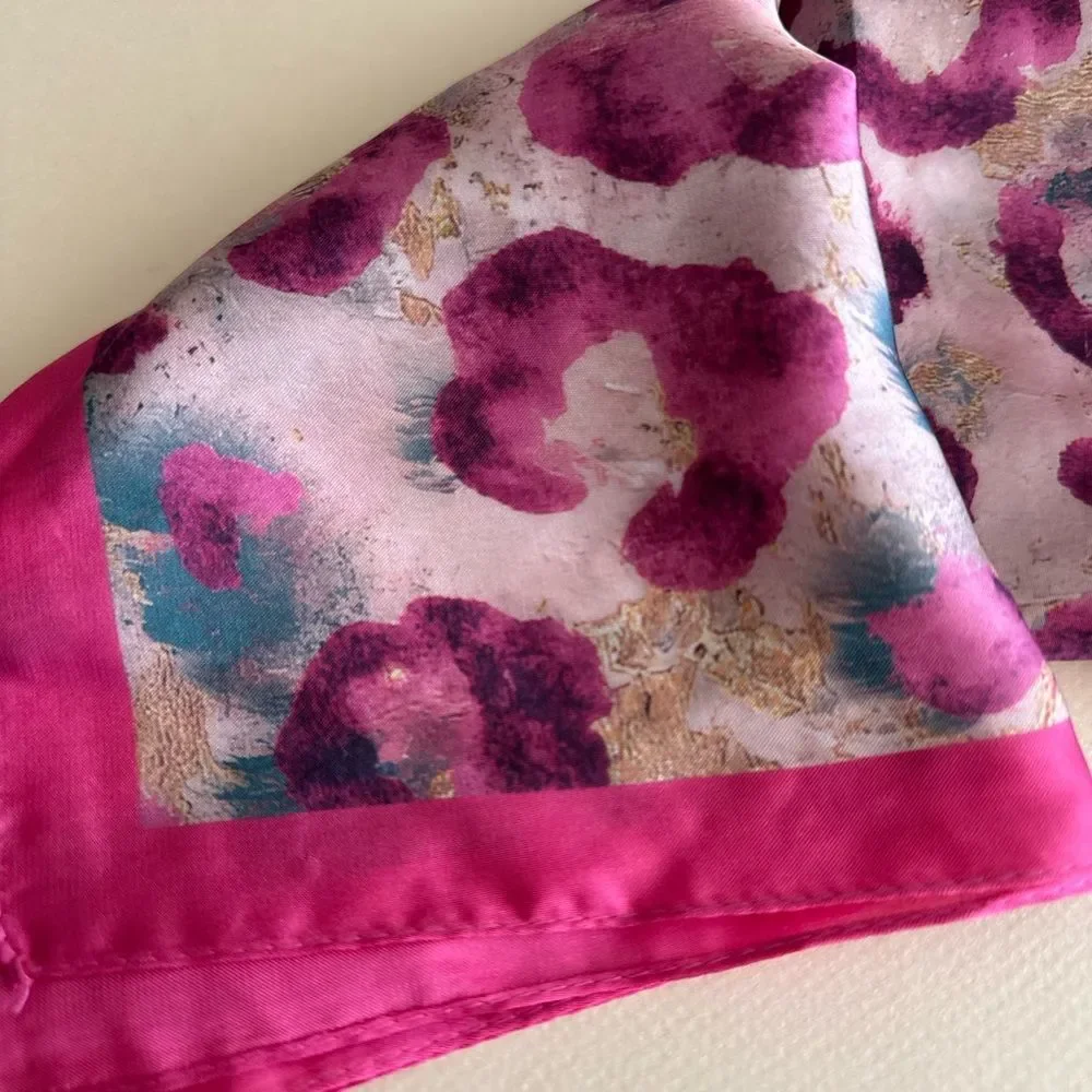 Pink Leopard Print Scarf P98
